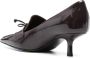 Burberry Storm leren pumps Paars - Thumbnail 3