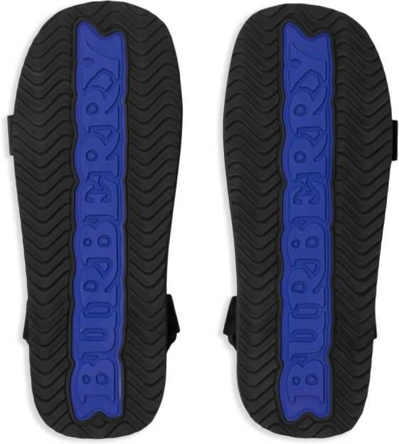 Burberry Trek sandalen met logo-reliëf Zwart
