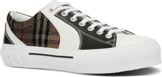 Burberry Vintage Check low-top sneakers Zwart