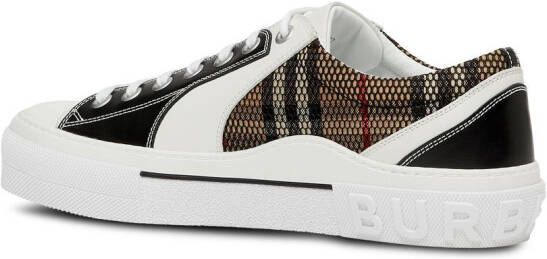 Burberry Vintage Check low-top sneakers Zwart