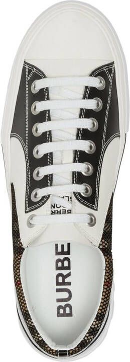 Burberry Vintage Check low-top sneakers Zwart