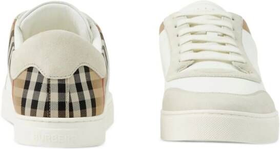 Burberry Vintage check sneakers Wit