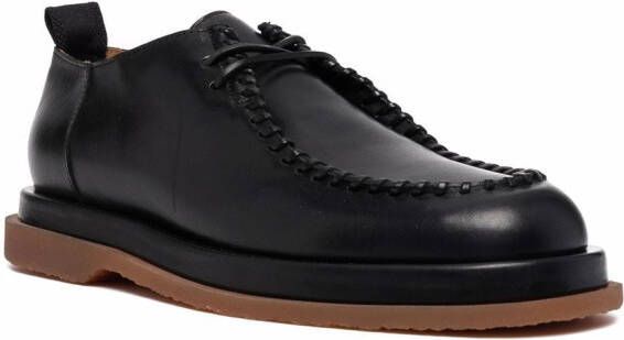 Buttero Leren derby schoenen Zwart