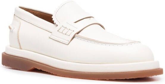 Buttero Loafers met ronde neus Wit