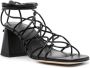 BY FAR Alexander leren sandalen Zwart - Thumbnail 2