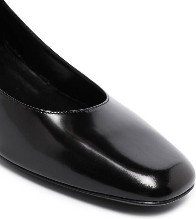 BY FAR Ginny Mary Jane leren pumps Zwart