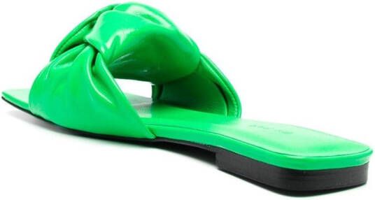 BY FAR Lima sandalen met open neus Groen