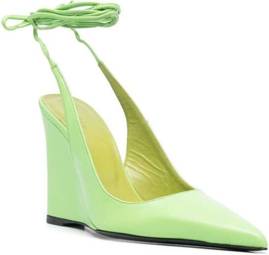 BY FAR Vaughn slingback pumps Groen