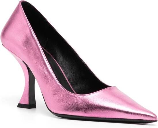 BY FAR Viva pumps Roze