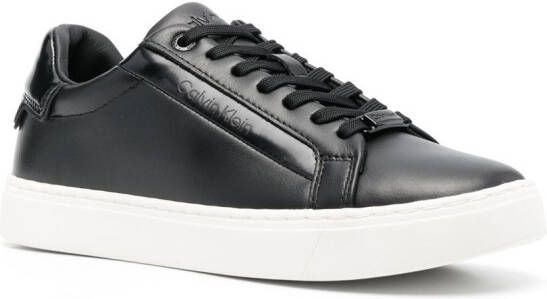 Calvin Klein Sneakers met logo reliëf Zwart