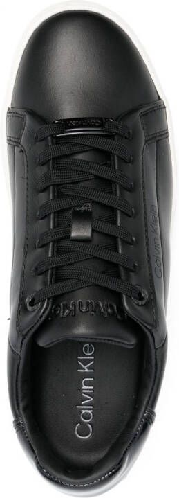 Calvin Klein Sneakers met logo reliëf Zwart