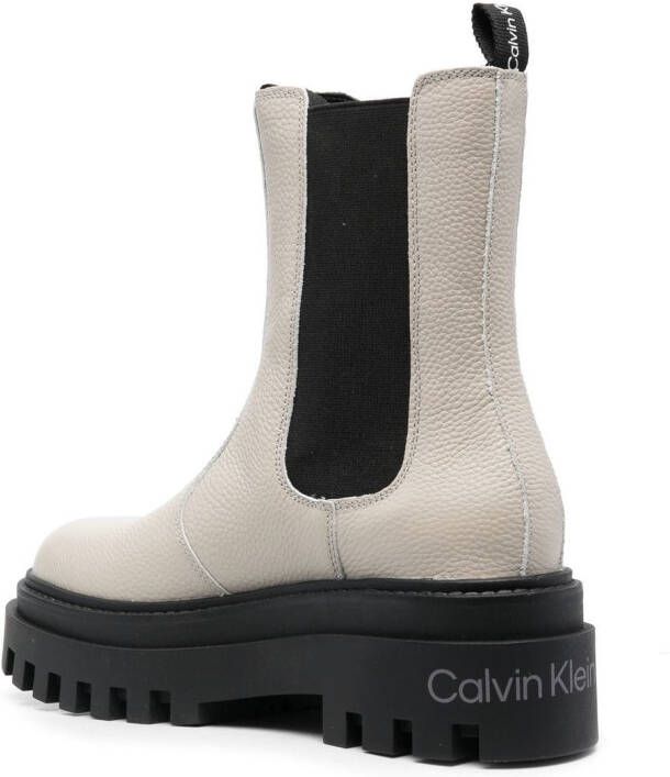 Calvin Klein Jeans Chelsea laarzen met plateauzool Beige