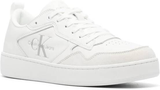 Calvin Klein Jeans Leren sneakers Wit