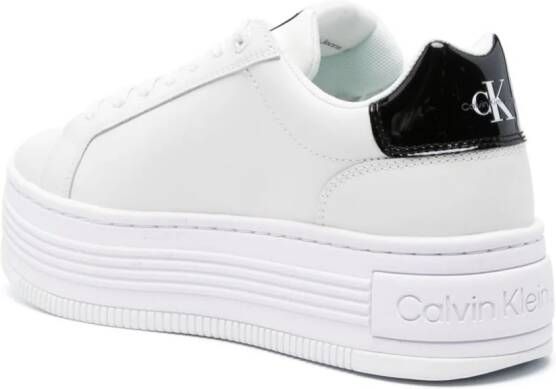 Calvin Klein Jeans Leren sneakers Wit