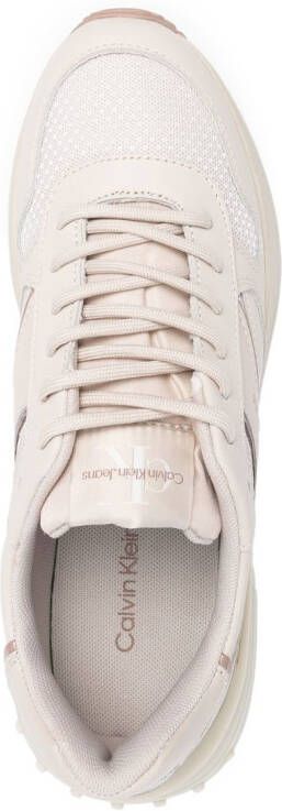 Calvin Klein Jeans Sneakers met logo Beige