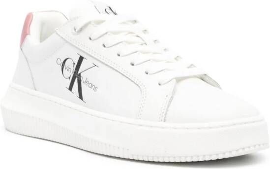 Calvin Klein Jeans Sneakers met logoprint Wit