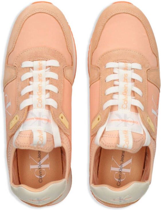 Calvin Klein Jeans Runner sneakers met vlakken Oranje