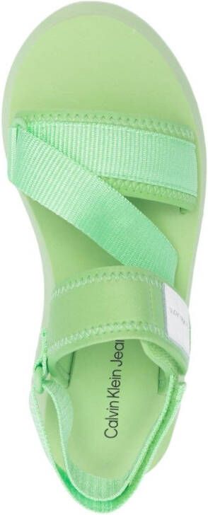 Calvin Klein Jeans Sandalen met plateauzool Groen