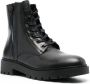 Calvin Klein Leren combat boots Zwart - Thumbnail 2