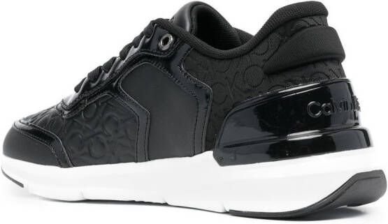 Calvin Klein Sneakers met monogram patroon Zwart