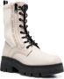 Calvin Klein Leren combat boots Beige - Thumbnail 2