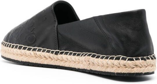 Calvin Klein Leren espadrilles Zwart