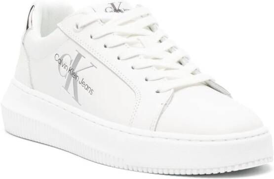 Calvin Klein Leren sneakers Wit