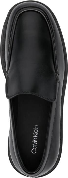 Calvin Klein Loafers met ronde neus Zwart