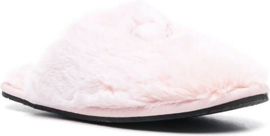 Calvin Klein Slippers van logo applicatie Roze