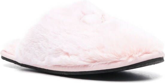 Calvin Klein Slippers van logo-applicatie Roze