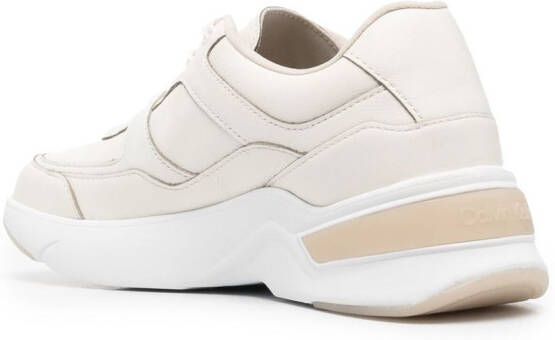 Calvin Klein Sneakers met geborduurd logo Beige