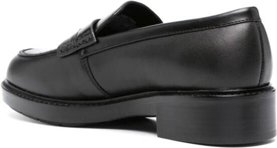 Calvin Klein Sole leren loafers Zwart