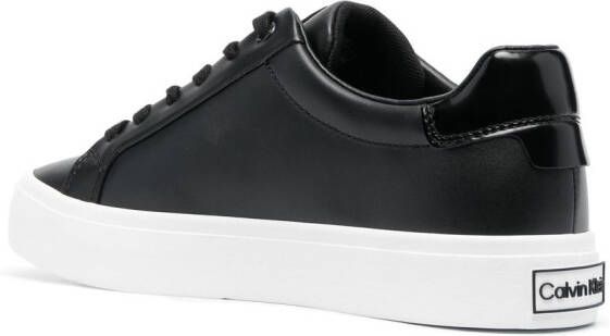 Calvin Klein Vulc Nano Fox leren sneakers Zwart