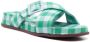 Camper Atonik slippers met gingham ruit Groen - Thumbnail 2