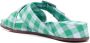 Camper Atonik slippers met gingham ruit Groen - Thumbnail 3