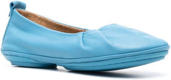 Camper Ballerina's met geplooid detail Blauw