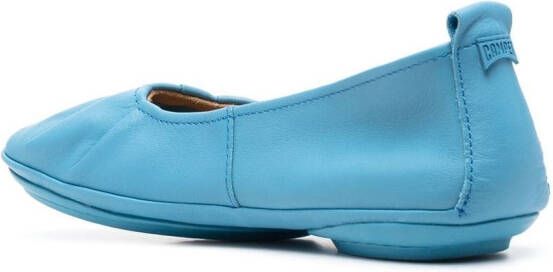 Camper Ballerina's met geplooid detail Blauw