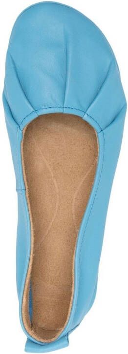 Camper Ballerina's met geplooid detail Blauw