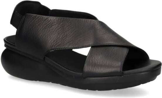 Camper Balloon leren sandalen Zwart