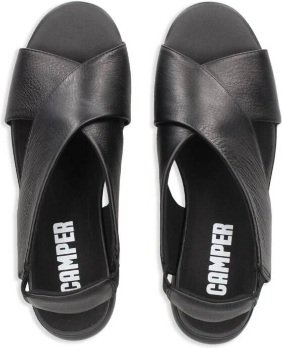 Camper Balloon leren sandalen Zwart
