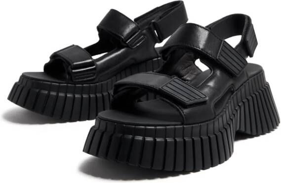 Camper BCN sandalen met plateauzool Zwart