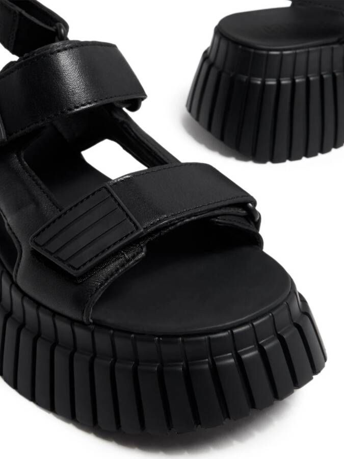 Camper BCN sandalen met plateauzool Zwart