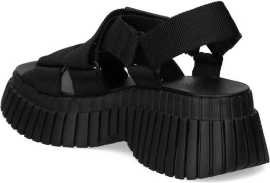 Camper BCN sandalen met klittenband Zwart