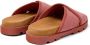 Camper Brutus chunky slippers met gekruiste bandjes Rood - Thumbnail 3