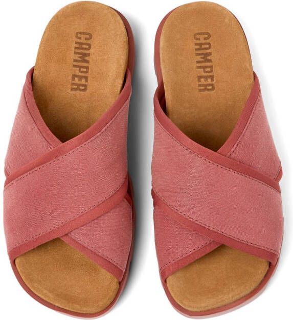 Camper Brutus sandalen met gekruiste bandjes Rood