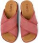Camper Brutus chunky slippers met gekruiste bandjes Rood - Thumbnail 4