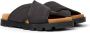 Camper Brutus chunky slippers met gekruiste bandjes Zwart - Thumbnail 2