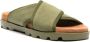 Camper Brutus chunky slippers met gekruiste bandjes Groen - Thumbnail 2