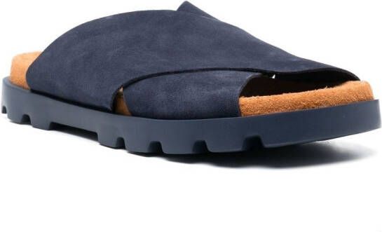 Camper Brutus leren sandalen Blauw