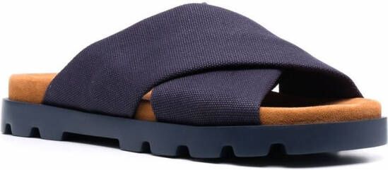 Camper Brutus sandalen met gekruiste bandjes Blauw